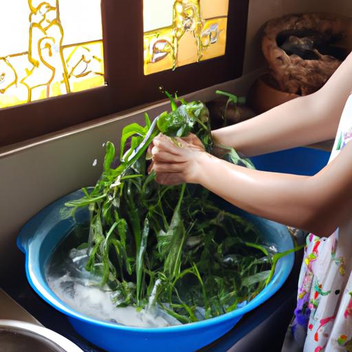 Cách làm rau muống ngâm chua: 6 bước đơn giản