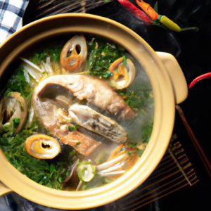 Cách Nấu Lẩu Cá đuối Măng Chua